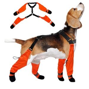 Dog suspenders dog shoes size small blue